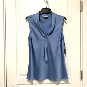 NWT Tahari Blue Sleeveless Blouse - Size L